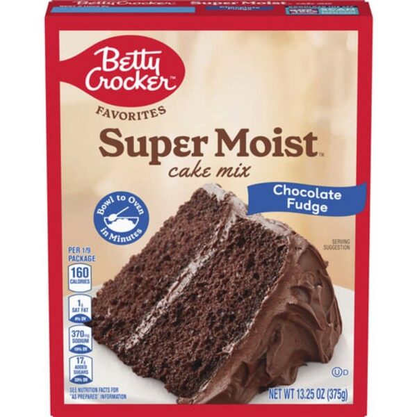 BETTY CROCKER CHOCOLATE FUDGE CAKE 375G