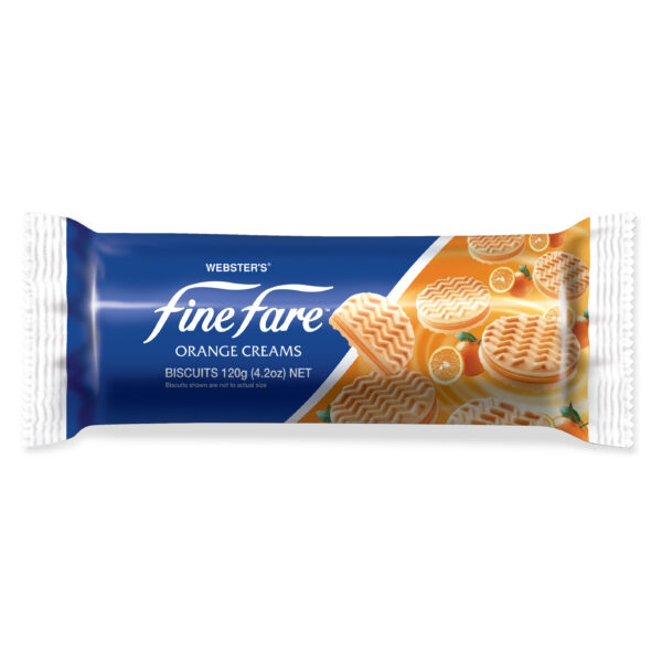 FINE FARE CREAM BISCUIT ORANGE 120G