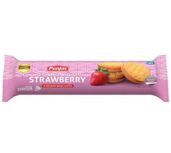 PUNJAS STRAWBERRY CREAM BISCUITS 250GM