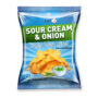 FMF THUMBS SOUR CREAM & ONION CHIPS 45G