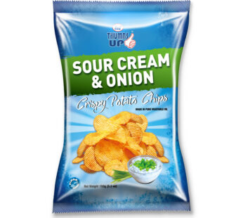 FMF THUMBS SOUR CREAM & ONION CHIPS 150G