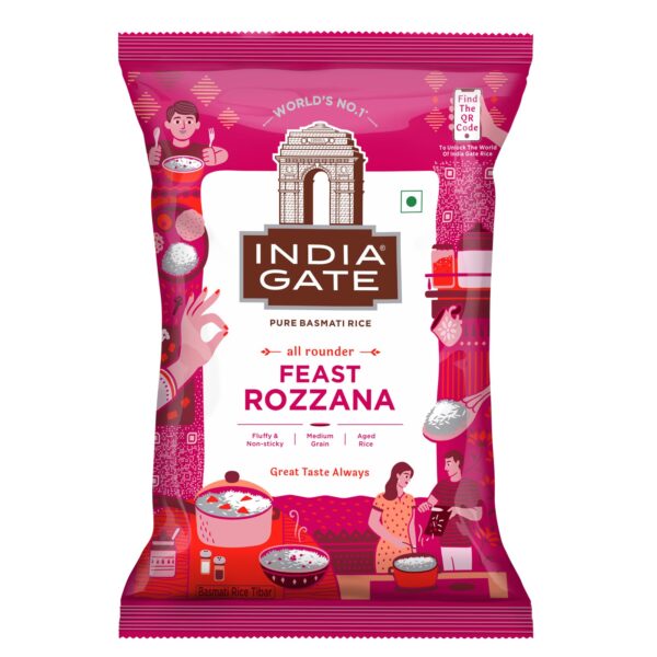 INDIAN GATE BASMATI RICE ROZANA 1KG
