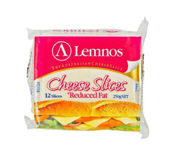LEMNOS CHEESE SLICES REDUCED FAT250G 12S