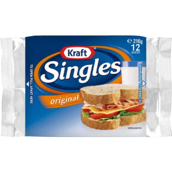 KRAFT CHEESE SINGLE 216G