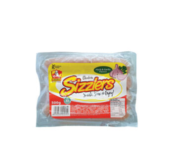 CREST CHICKEN SIZZLERS HERB& GARLIC 500G