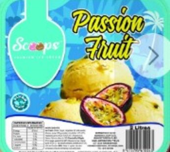 SCOOP PREMIUM ICE CREAM PASSION FRUIT 2L