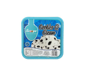 SCOOPS PREMIUM I/CREAM COOKIES&CREAM 2L